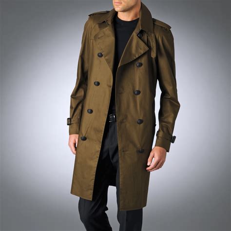 burberry prorsum green coat|Burberry olive green trench coat.